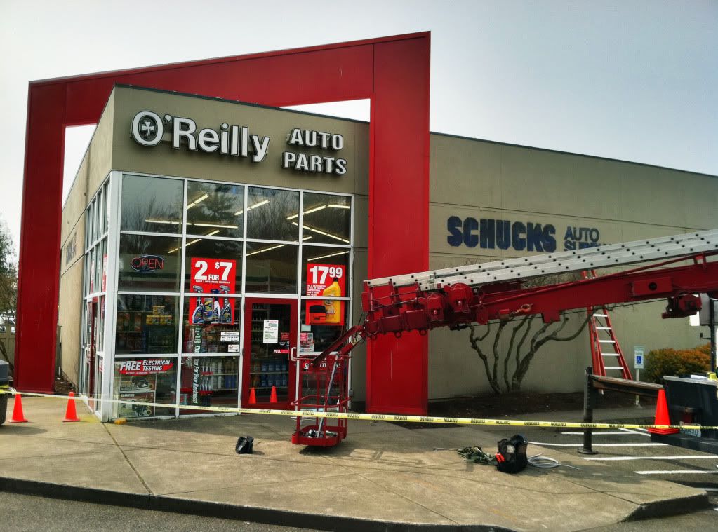 Exterior Signage Install Auto Parts Signage Exterior Signage